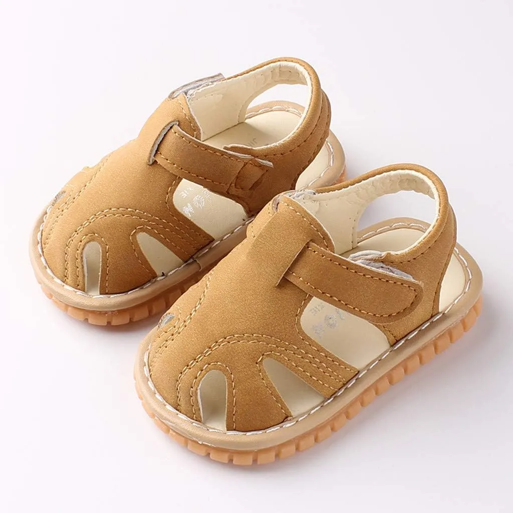 0-18Months Closed Toe Shoes Baby Boys Girls Soft First Sandals Walkers Roman Sole Shoes Baby Running Shoes