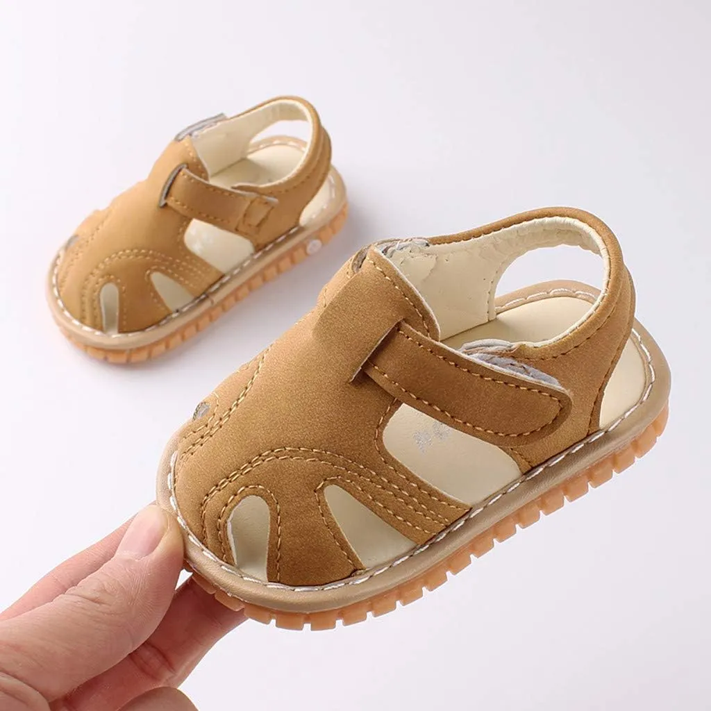 0-18Months Closed Toe Shoes Baby Boys Girls Soft First Sandals Walkers Roman Sole Shoes Baby Running Shoes