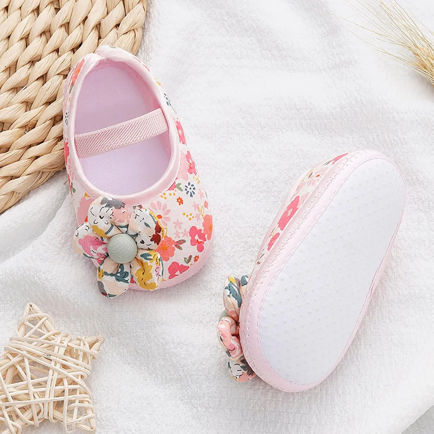 4 Month Booties Infant Boys Girls Open Toe Solid Shoes First Walkers Shoes Summer Toddler Flat Socks Slippers Baby