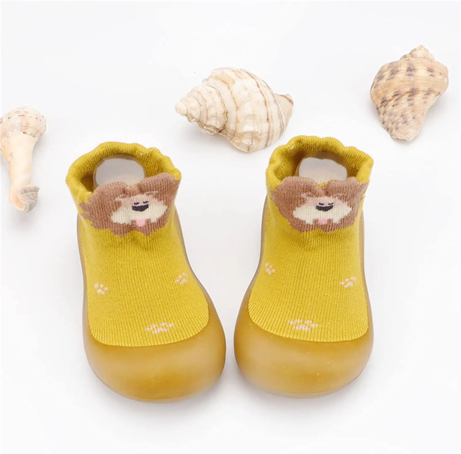 artoon Animal Soft Sole Sneaker for Toddler Baby Infant Sock Shoes Newborn Breathable First Walking Indoor Flat Shoes