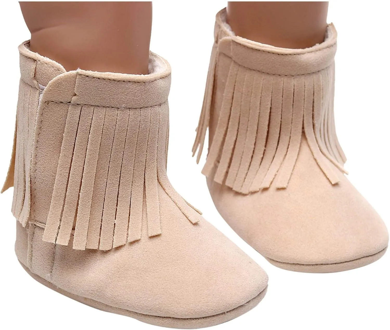 Baby Boot Soft Sole Soft Infant First Cotton Plush Girls Snow Shoes Tassels Boots Walkers Baby Warm Baby Shoes Boy Shoes Size 12