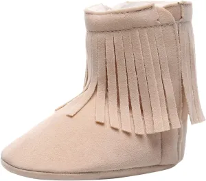 Baby Boot Soft Sole Soft Infant First Cotton Plush Girls Snow Shoes Tassels Boots Walkers Baby Warm Baby Shoes Boy Shoes Size 12