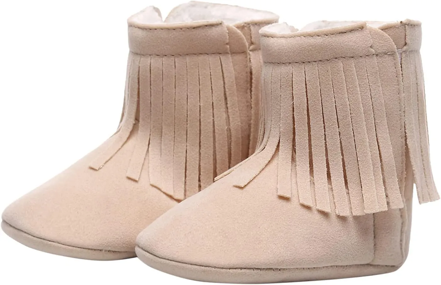 Baby Boot Soft Sole Soft Infant First Cotton Plush Girls Snow Shoes Tassels Boots Walkers Baby Warm Baby Shoes Boy Shoes Size 12
