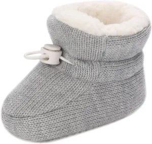 Baby Boy Girl Fleece Boots Newborn Shoes Winter Snow Boots Anti-Slip Soft Sole Warm Infant Toddler Prewalker