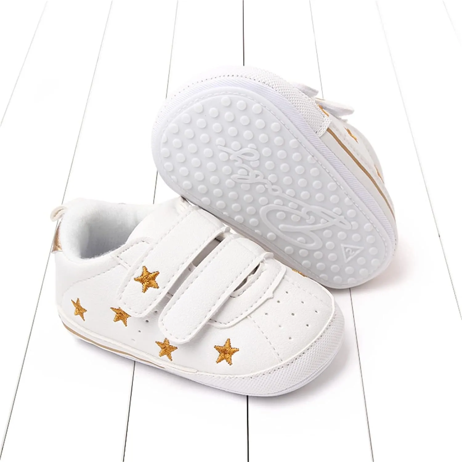 Baby Boys Girls Anti-Slip Sneakers Soft Ankle Boots Toddler First Walkers Newborn Crib Shoes for Running Walking