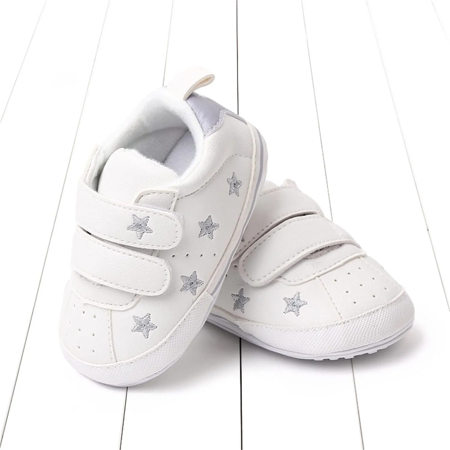 Baby Boys Girls Anti-Slip Sneakers Soft Ankle Boots Toddler First Walkers Newborn Crib Shoes for Running Walking