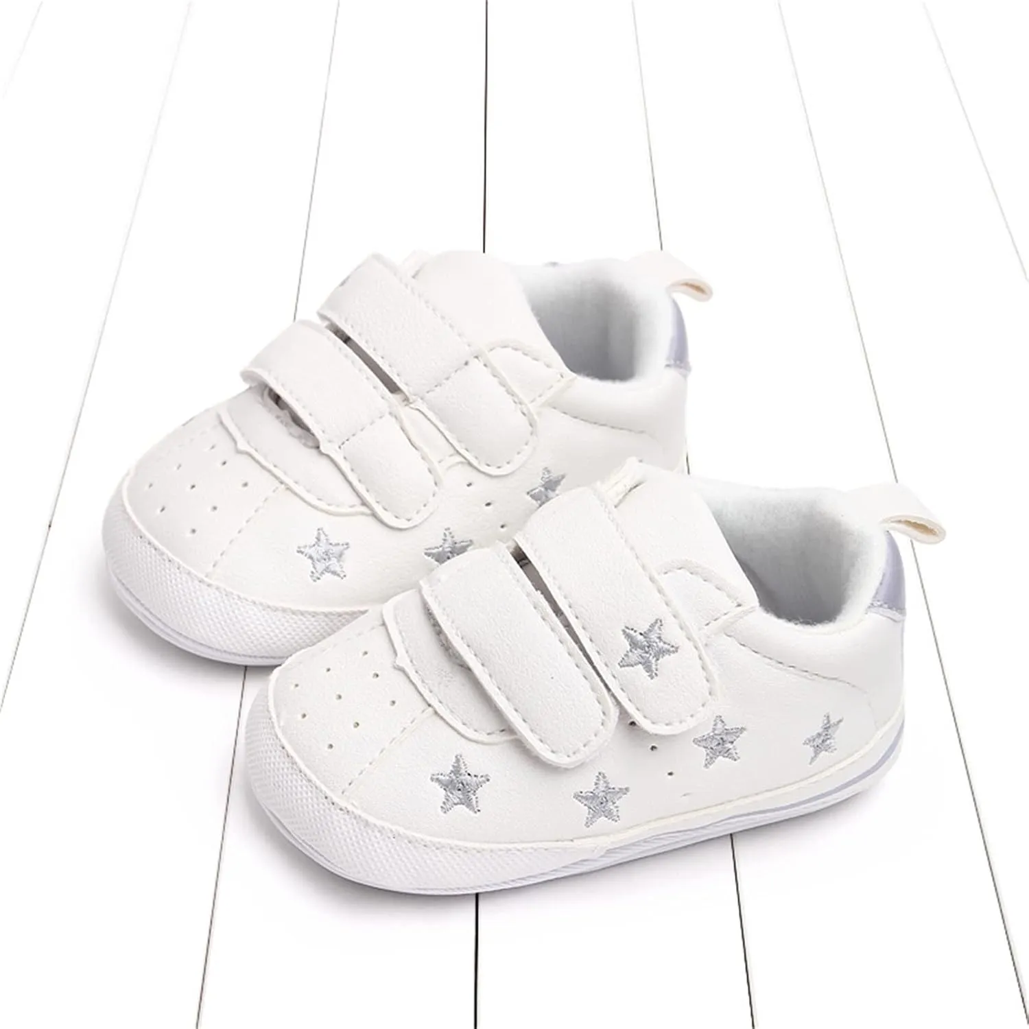 Baby Boys Girls Anti-Slip Sneakers Soft Ankle Boots Toddler First Walkers Newborn Crib Shoes for Running Walking