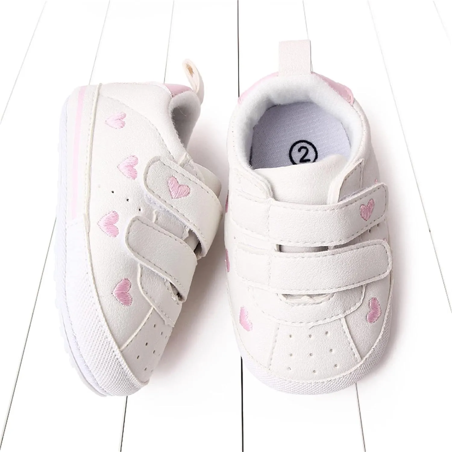 Baby Boys Girls Anti-Slip Sneakers Soft Ankle Boots Toddler First Walkers Newborn Crib Shoes for Running Walking