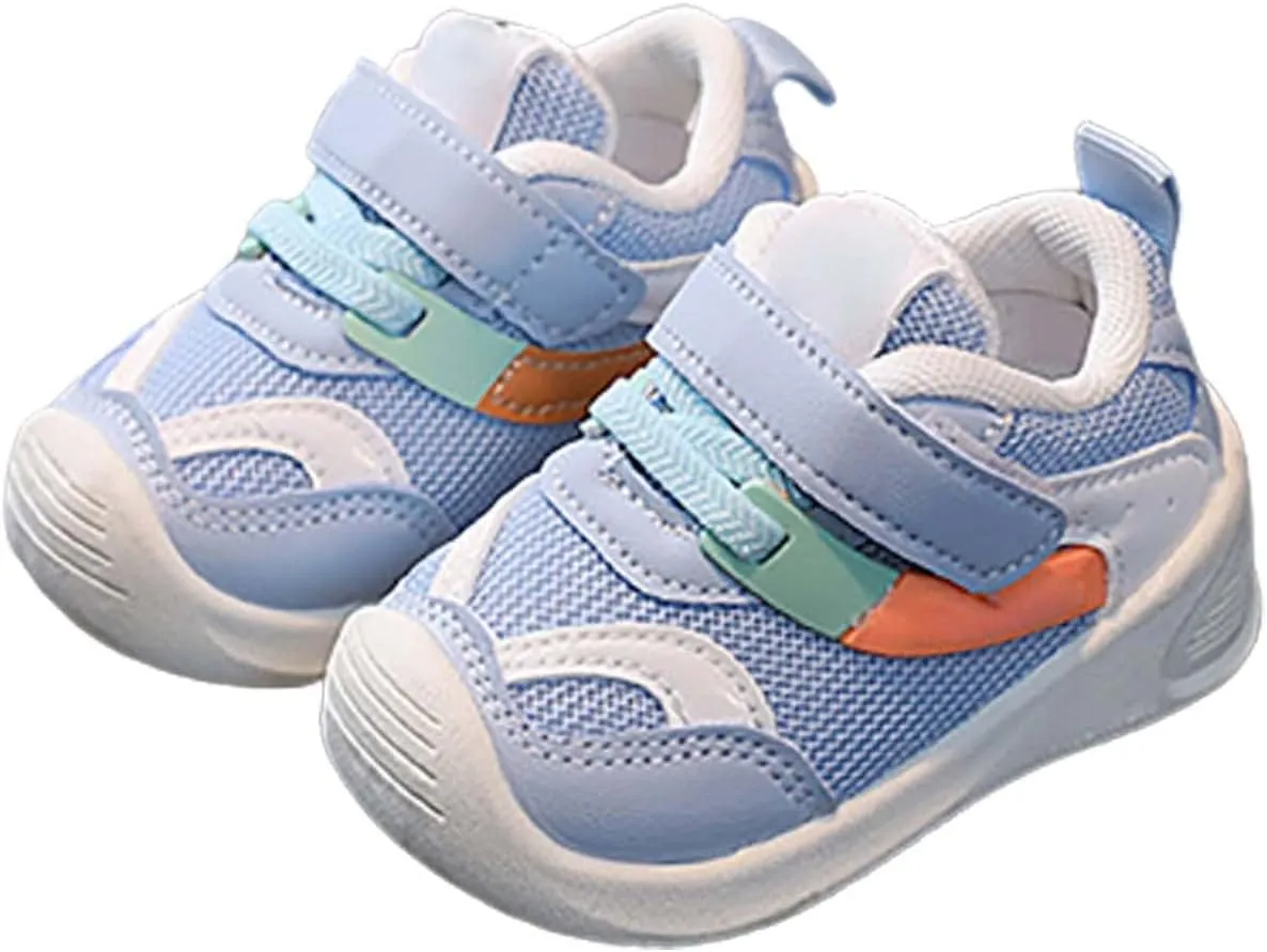 Baby Boys Girls Breathable Comfortable Sneakers Toddler Rubber Sole Non-Slip First Walking Shoes Outdoor Sport