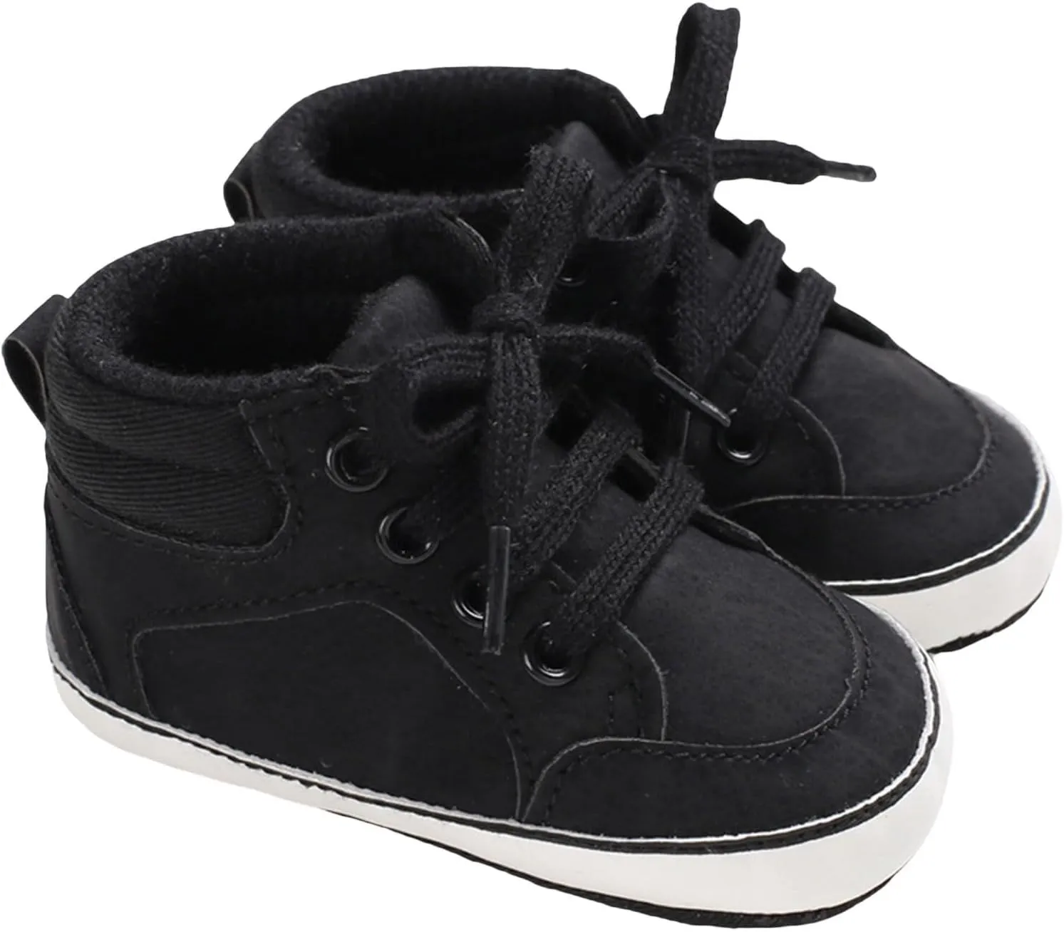 Baby Boys Girls First Walking High Top Sneakers Soft Soles Anti Slip Infant Unisex Lace-up Toddler Girl Size 11 Shoes