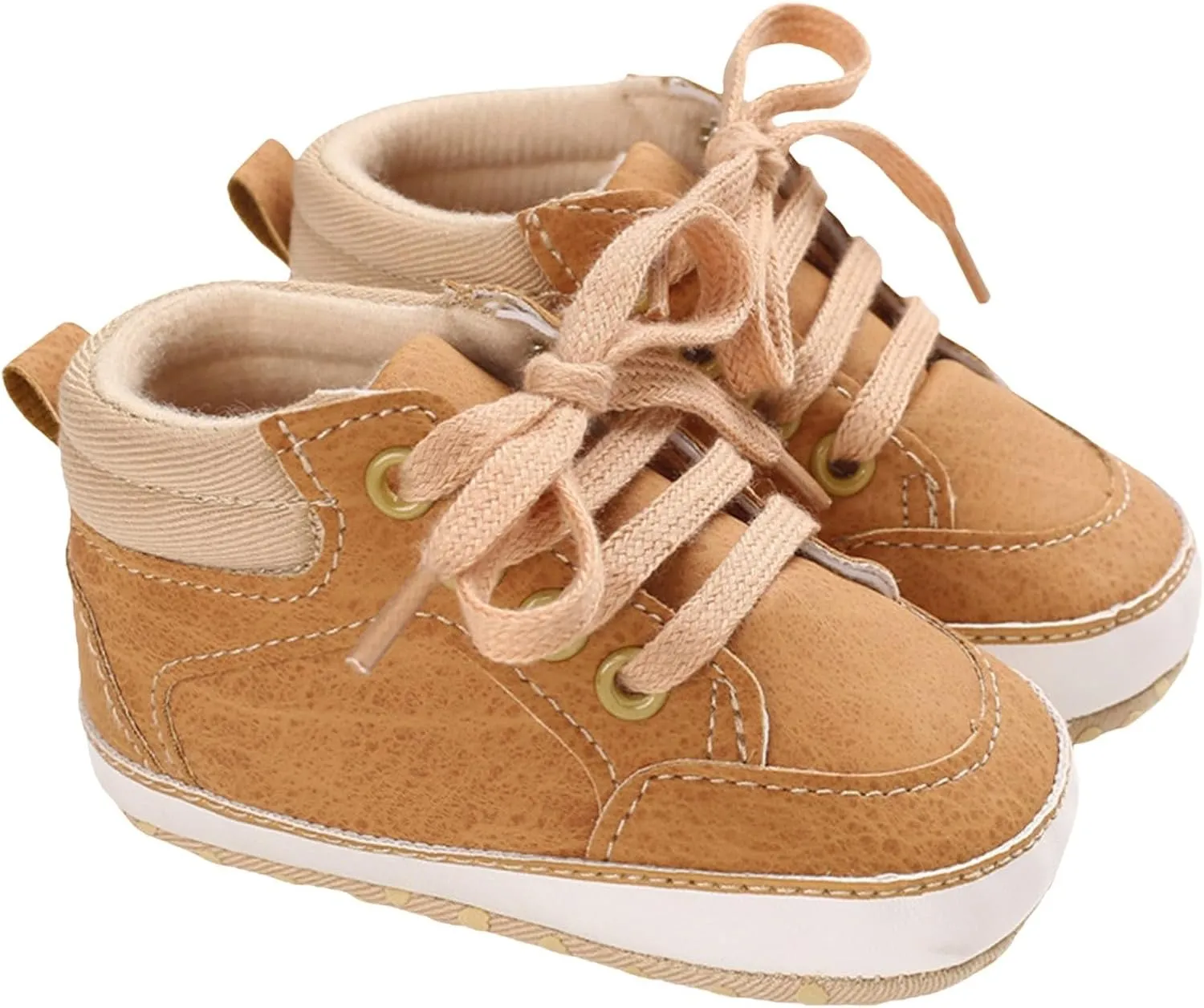 Baby Boys Girls First Walking High Top Sneakers Soft Soles Anti Slip Infant Unisex Lace-up Toddler Girl Size 11 Shoes