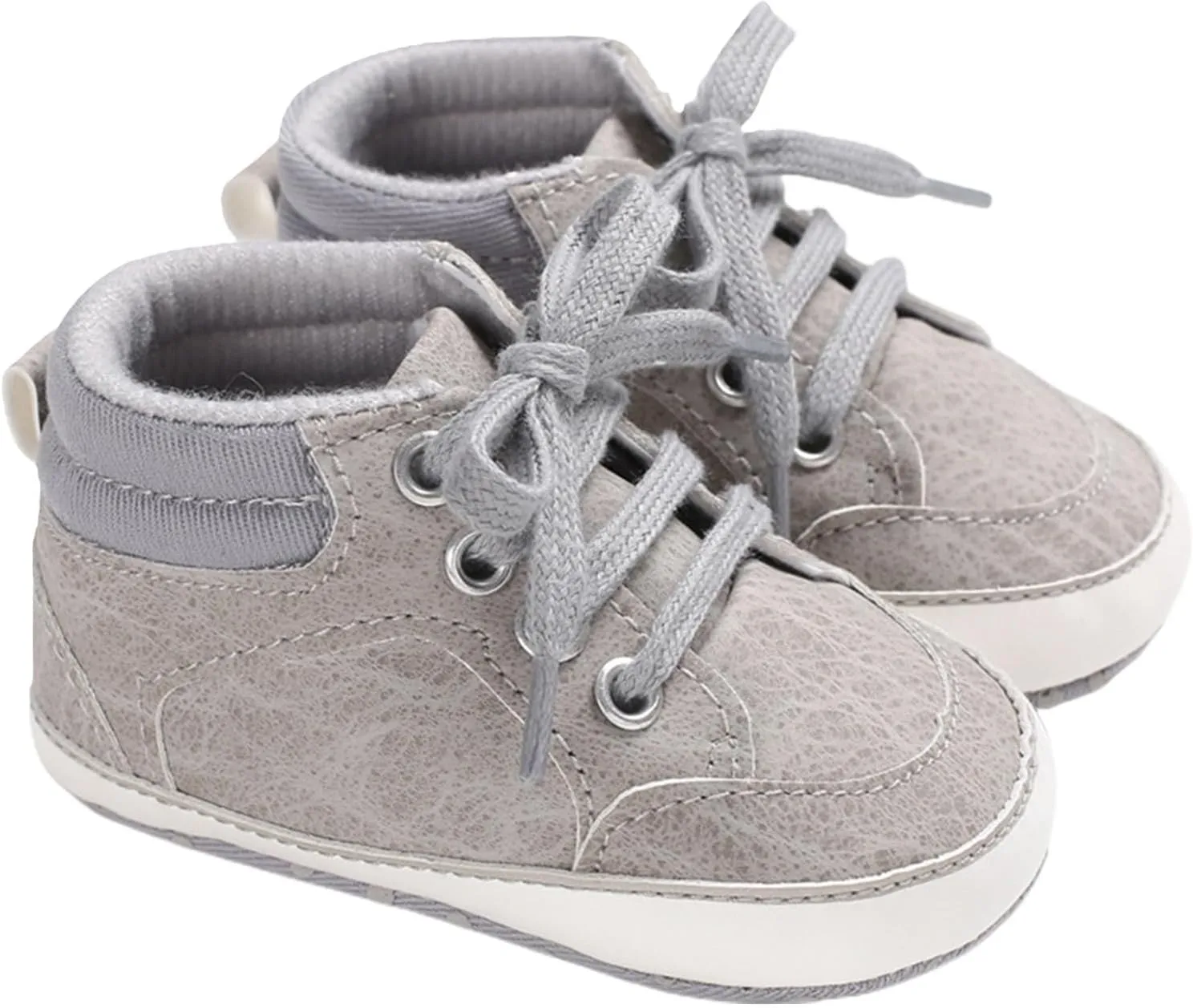 Baby Boys Girls First Walking High Top Sneakers Soft Soles Anti Slip Infant Unisex Lace-up Toddler Girl Size 11 Shoes
