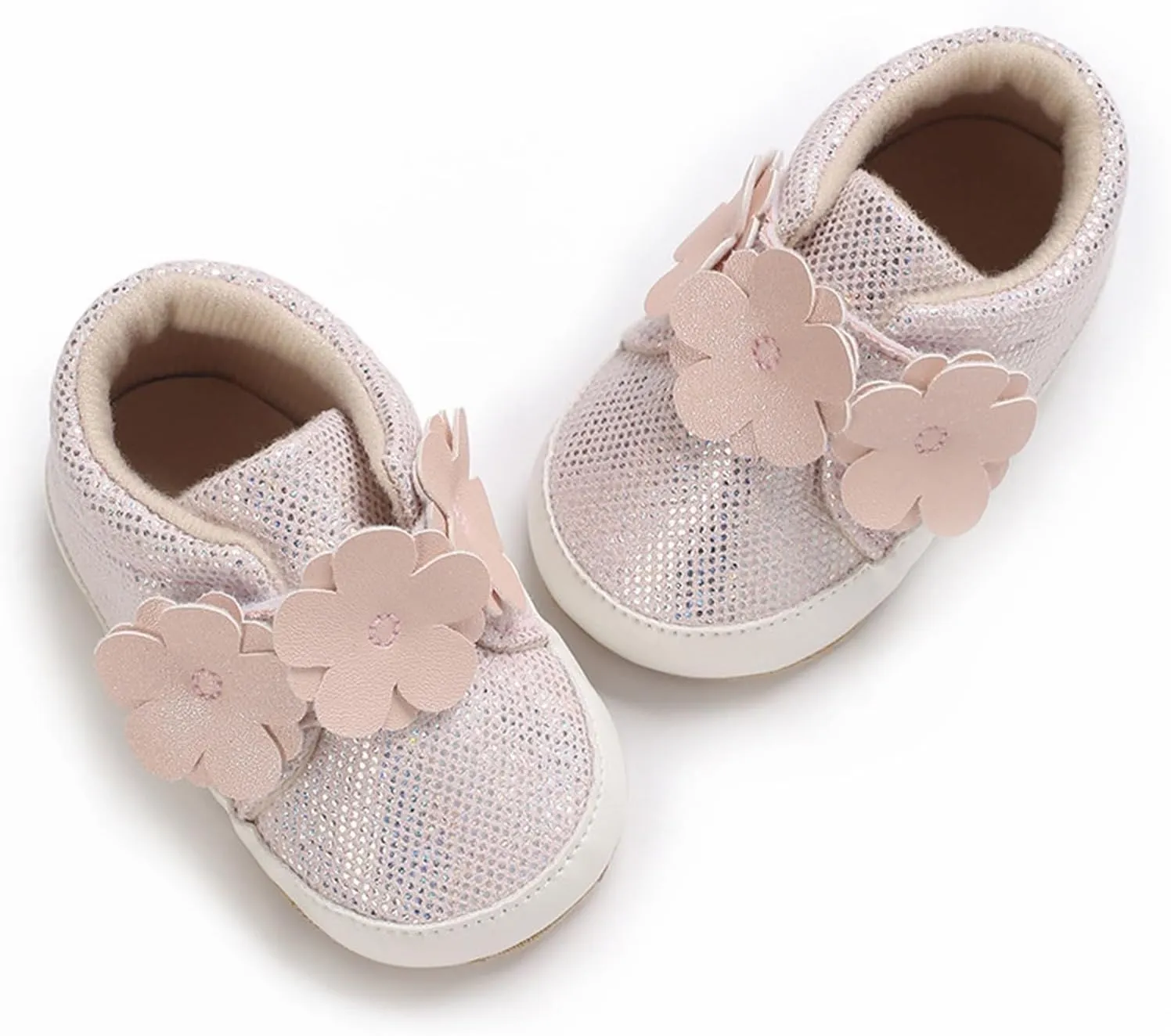 Baby Boys Girls High Top Sneakers Soft Soles Anti Infant Ankle Shoes Toddler Prewalker Crib Shoes 0 Beach