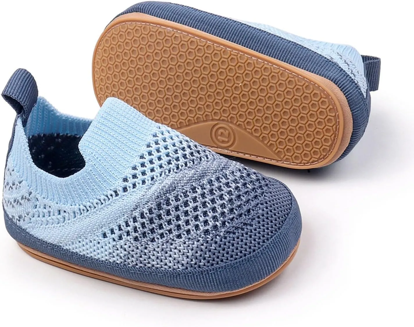 Baby Boys Girls Knitted Sandals Toddler Infant Kids Gradient Color Summer Casual Soft Sole Flats Breathable Shoes