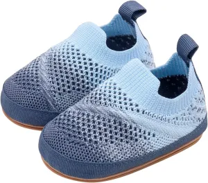 Baby Boys Girls Knitted Sandals Toddler Infant Kids Gradient Color Summer Casual Soft Sole Flats Breathable Shoes
