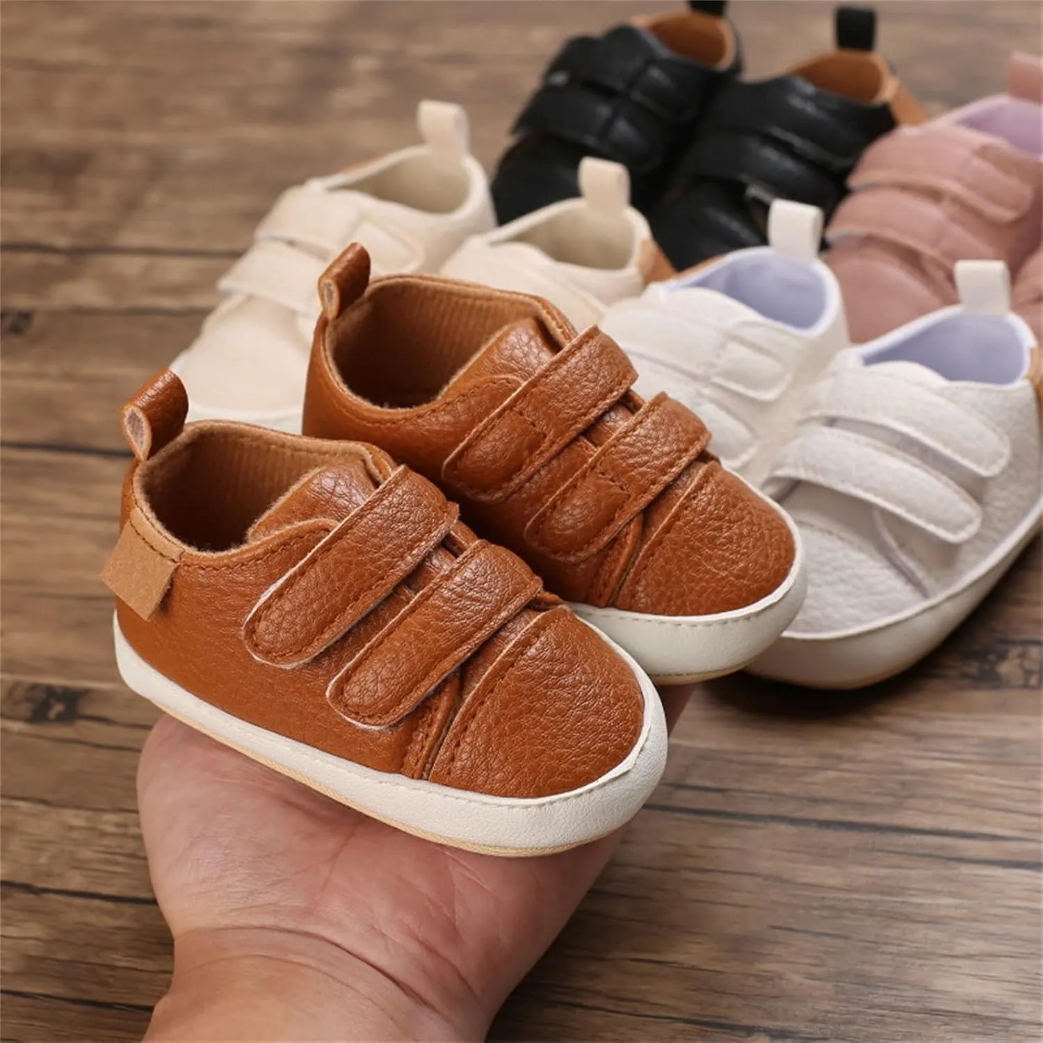 Baby Boys Girls Non-Slip Rubber Sole First Walking Shoes Infant Soft Tennis Sports Sneakers Outdoor Shoes Size 5