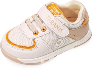 Baby Boys Girls Shoes Breathable Toddler Sneakers Prewalkers Rubber Sole Apricot18