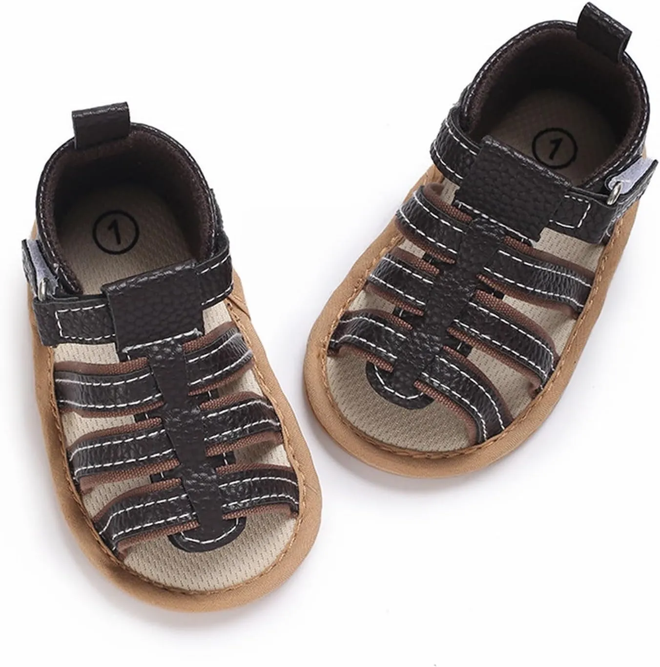Baby Boys Girls Summer Sandals Open Toe Outdoor Beach Anti Slip Rubber Soft Sole Newborn First Walker Boys School Shoes