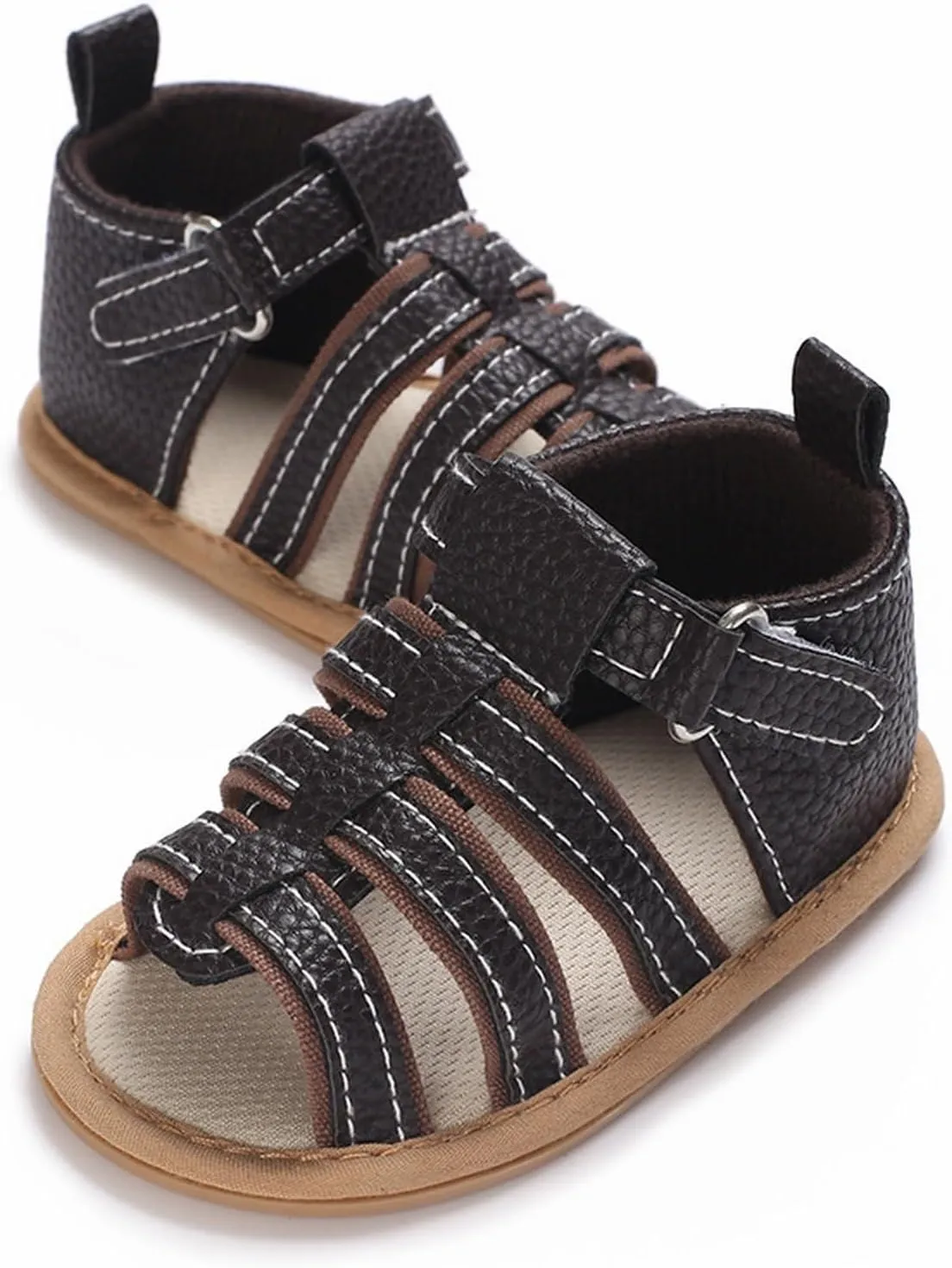 Baby Boys Girls Summer Sandals Open Toe Outdoor Beach Anti Slip Rubber Soft Sole Newborn First Walker Boys School Shoes