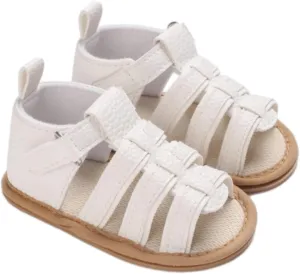 Baby Boys Girls Summer Sandals Open Toe Outdoor Beach Anti Slip Rubber Soft Sole Newborn First Walker Boys School Shoes