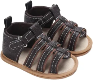Baby Boys Girls Summer Sandals Open Toe Outdoor Beach Anti Slip Rubber Soft Sole Newborn First Walker Boys School Shoes