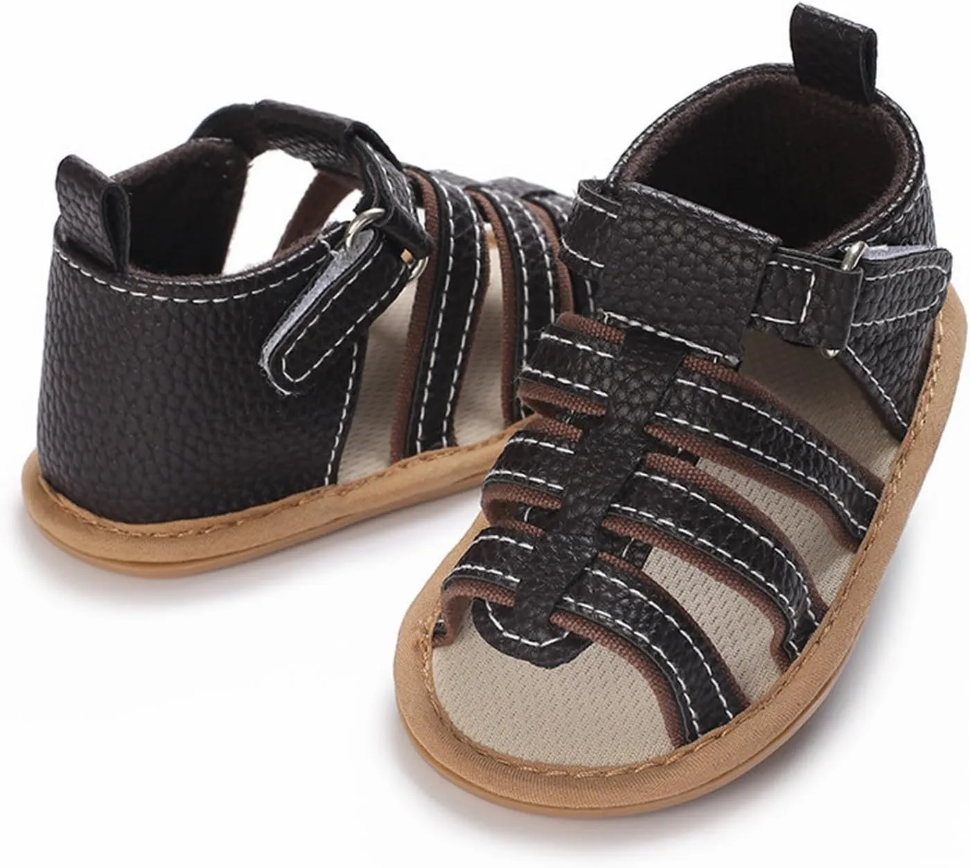 Baby Boys Girls Summer Sandals Open Toe Outdoor Beach Anti Slip Rubber Soft Sole Newborn First Walker Boys School Shoes