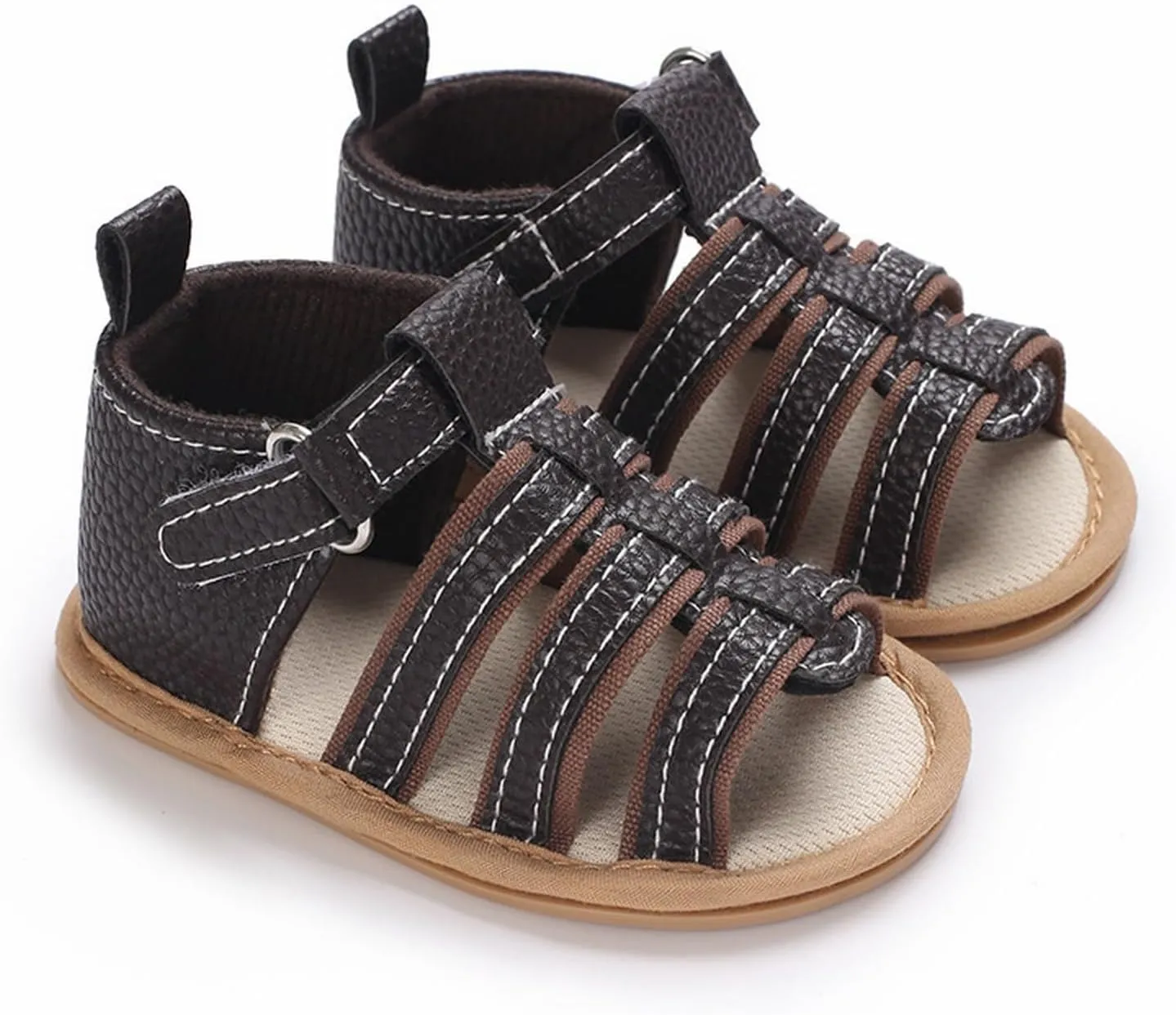 Baby Boys Girls Summer Sandals Open Toe Outdoor Beach Anti Slip Rubber Soft Sole Newborn First Walker Boys School Shoes