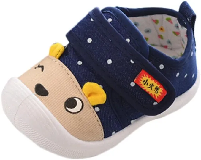 Baby Brand Shoes Cartoon Sole Girls Shoes Soft Boys Anti-Slip Kids Baby Infant Squeaky Baby Boys School Shoes