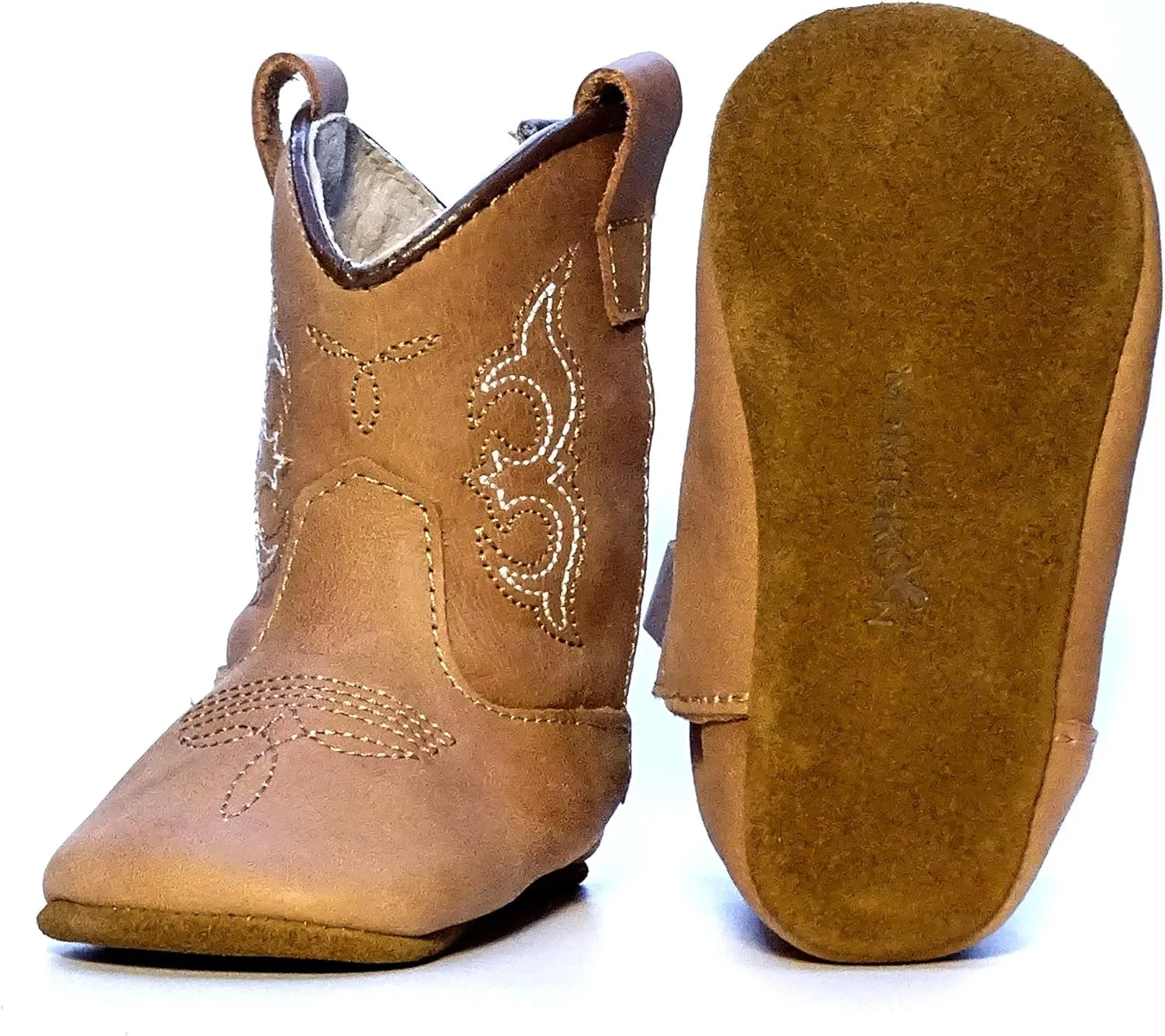 Baby Cowboy Boots Real Leather Premium Box Soft Sole Infant Toddler Boys Girls Newborn Special Occasion Prewalkers Custom