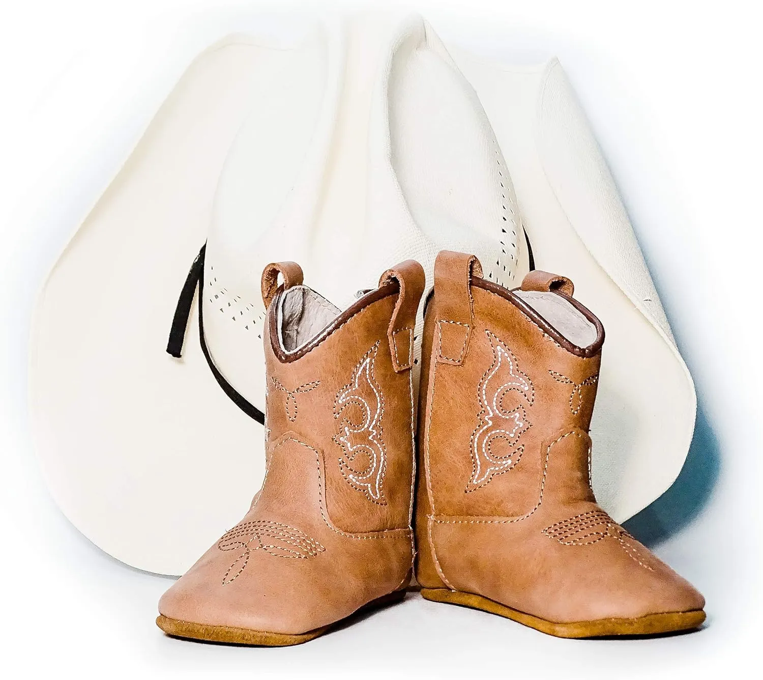 Baby Cowboy Boots Real Leather Premium Box Soft Sole Infant Toddler Boys Girls Newborn Special Occasion Prewalkers Custom
