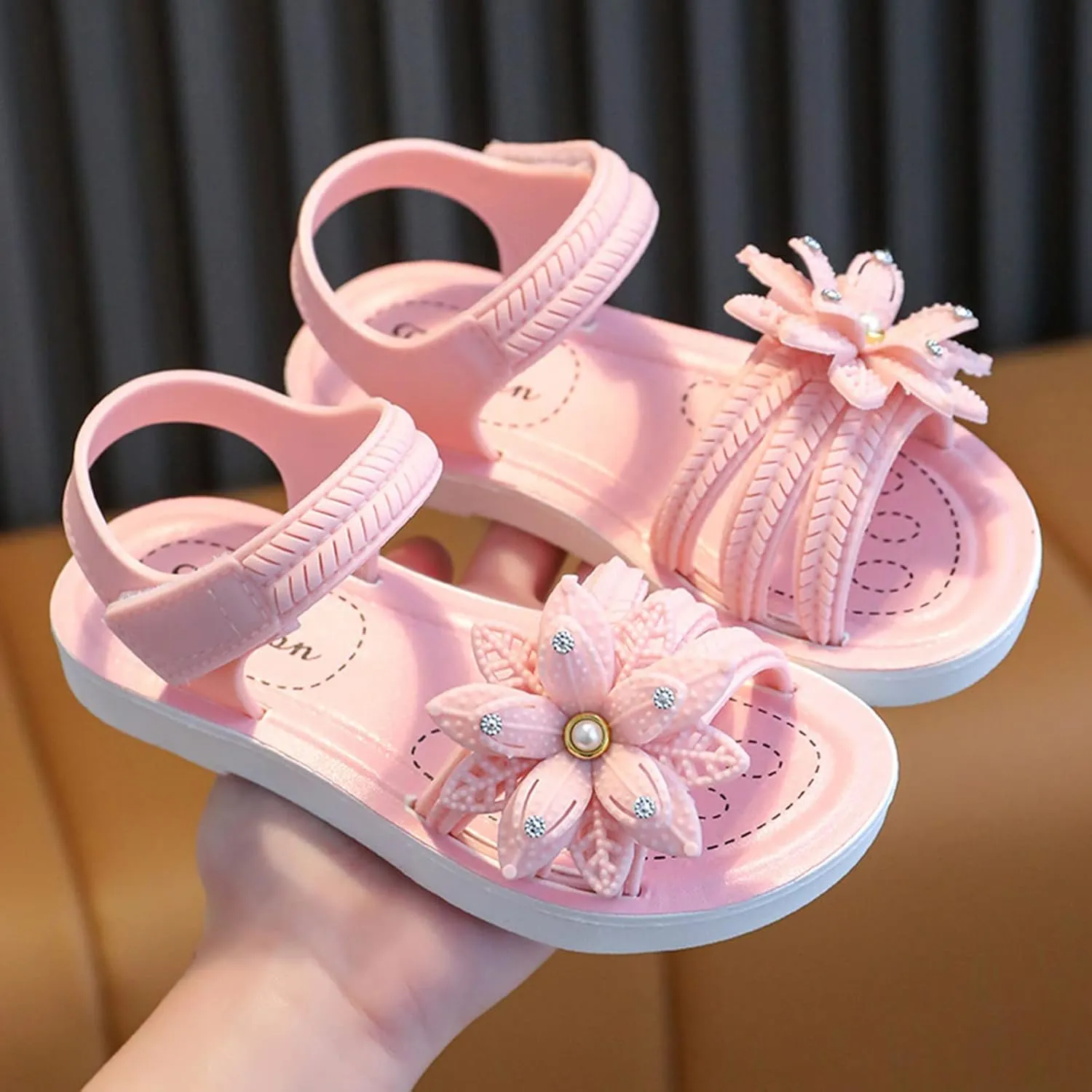 Baby Cute Foot Warmer Children Shoes Girls Bow Sandals Summer Soft Sole Non Slip Comfortable Fashion Princess