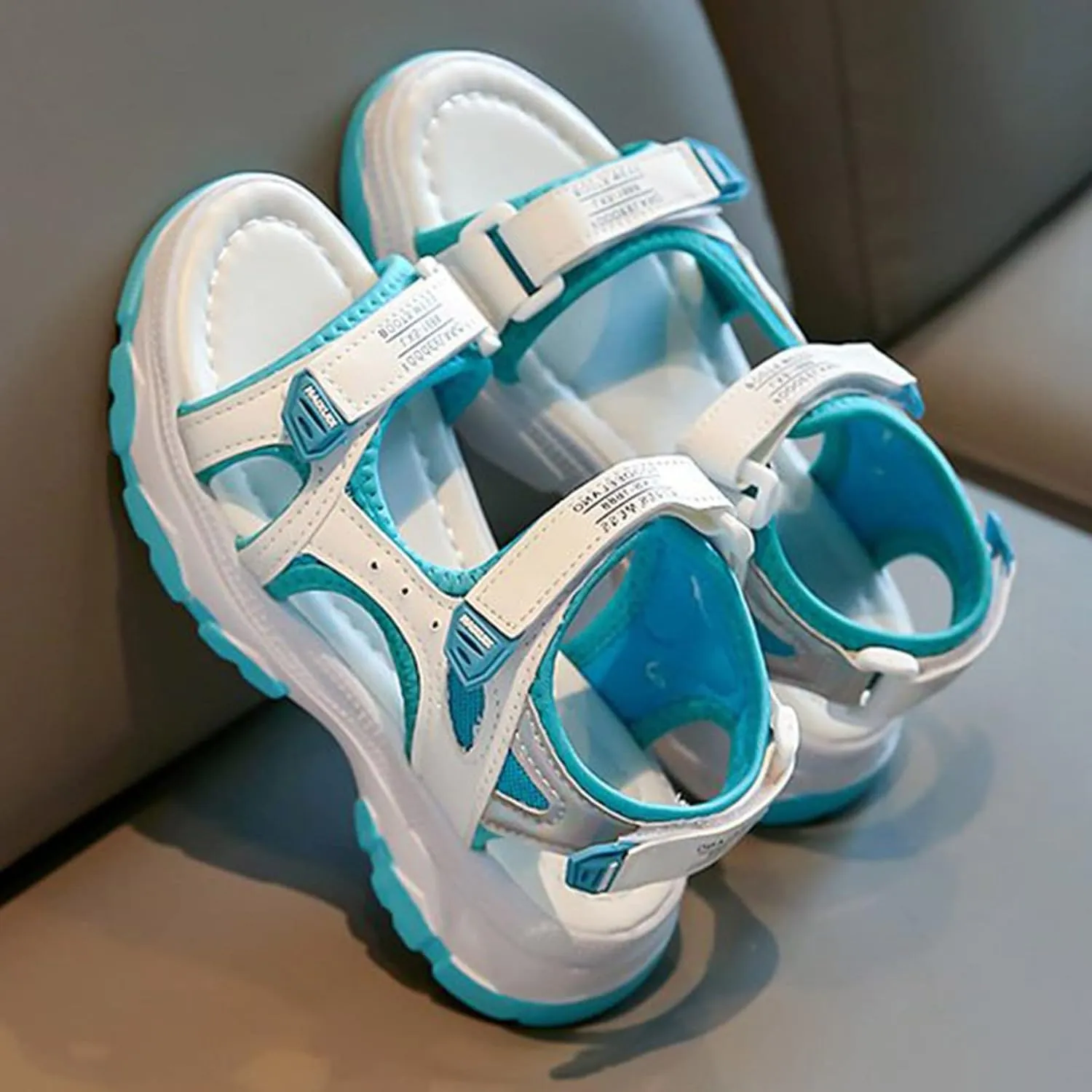 Baby Fashion Sandals 4 to 13 Years Children Shoes Platform Sandals Color Matching Soft Sole Beach Sports Sandals