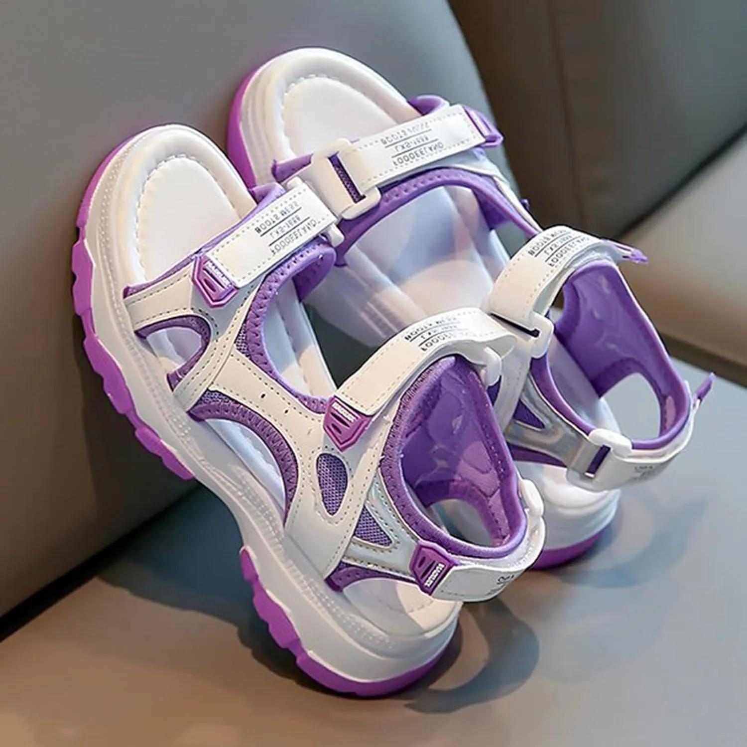 Baby Fashion Sandals 4 to 13 Years Children Shoes Platform Sandals Color Matching Soft Sole Beach Sports Sandals