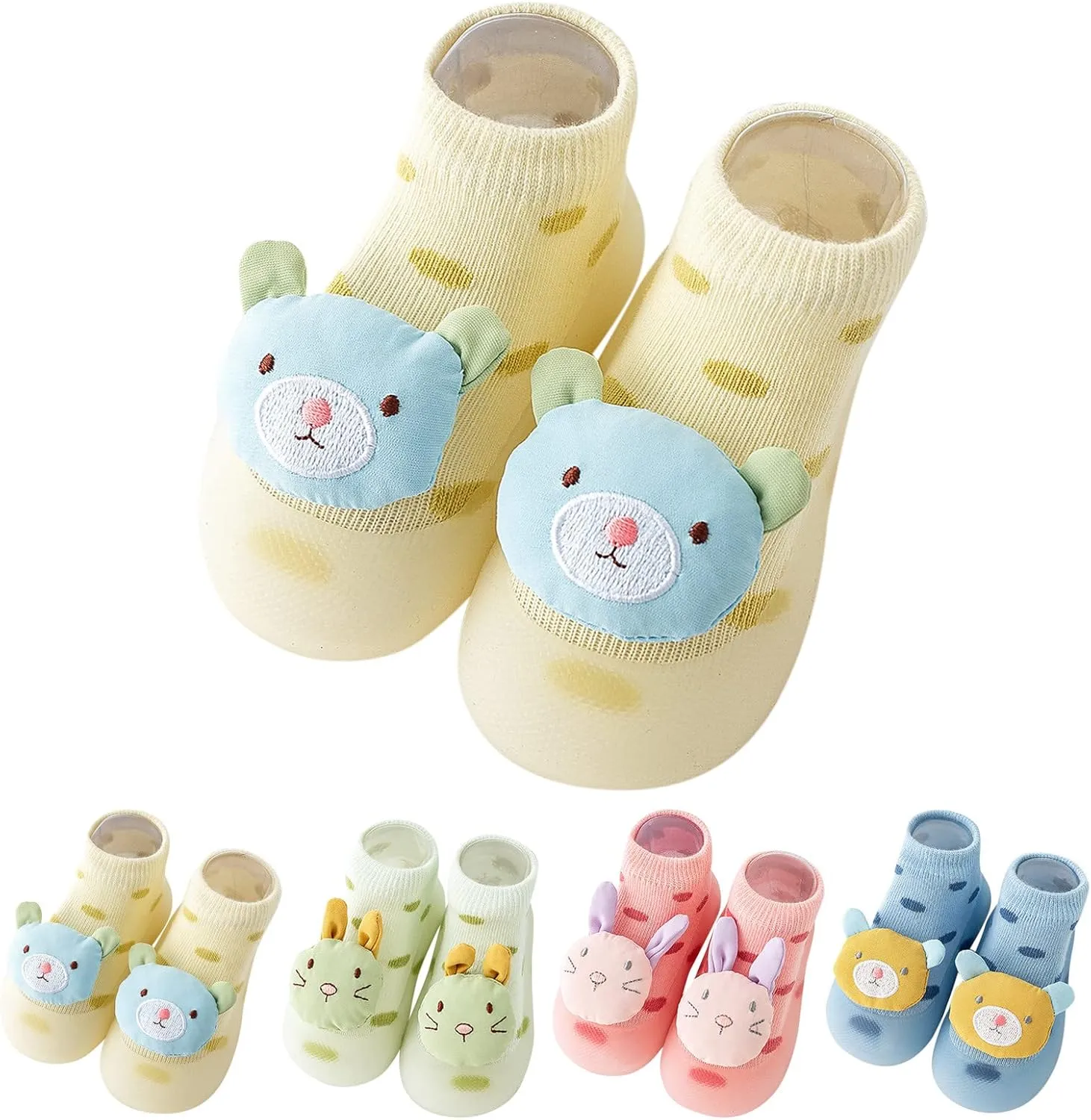 Baby First-Walking Shoes Trainers Toddler Soft Sole Non Slip Cotton Mesh Breathable Lightweight Slip-on Sneakers