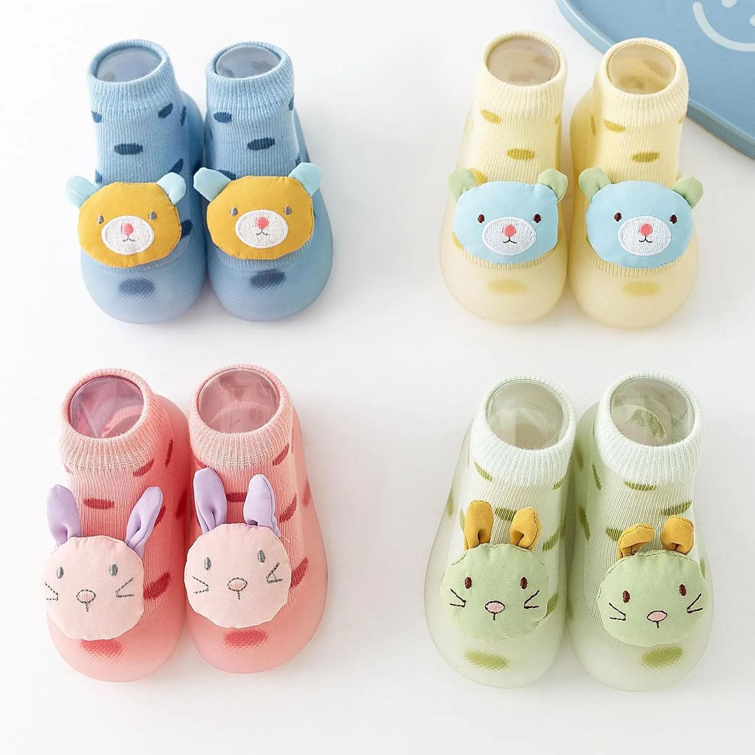 Baby First-Walking Shoes Trainers Toddler Soft Sole Non Slip Cotton Mesh Breathable Lightweight Slip-on Sneakers