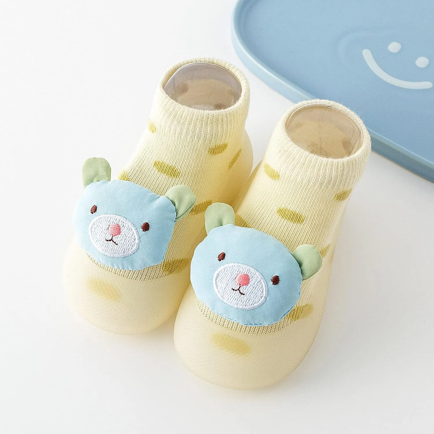 Baby First-Walking Shoes Trainers Toddler Soft Sole Non Slip Cotton Mesh Breathable Lightweight Slip-on Sneakers