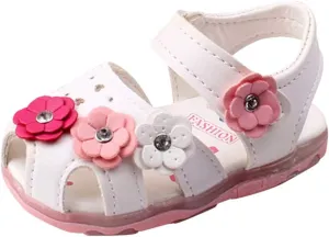 Baby Flowers Girls Shoes Sandals Toddler Infant Kids LED Luminous Baby Shoes Basketball Shoes for Boys