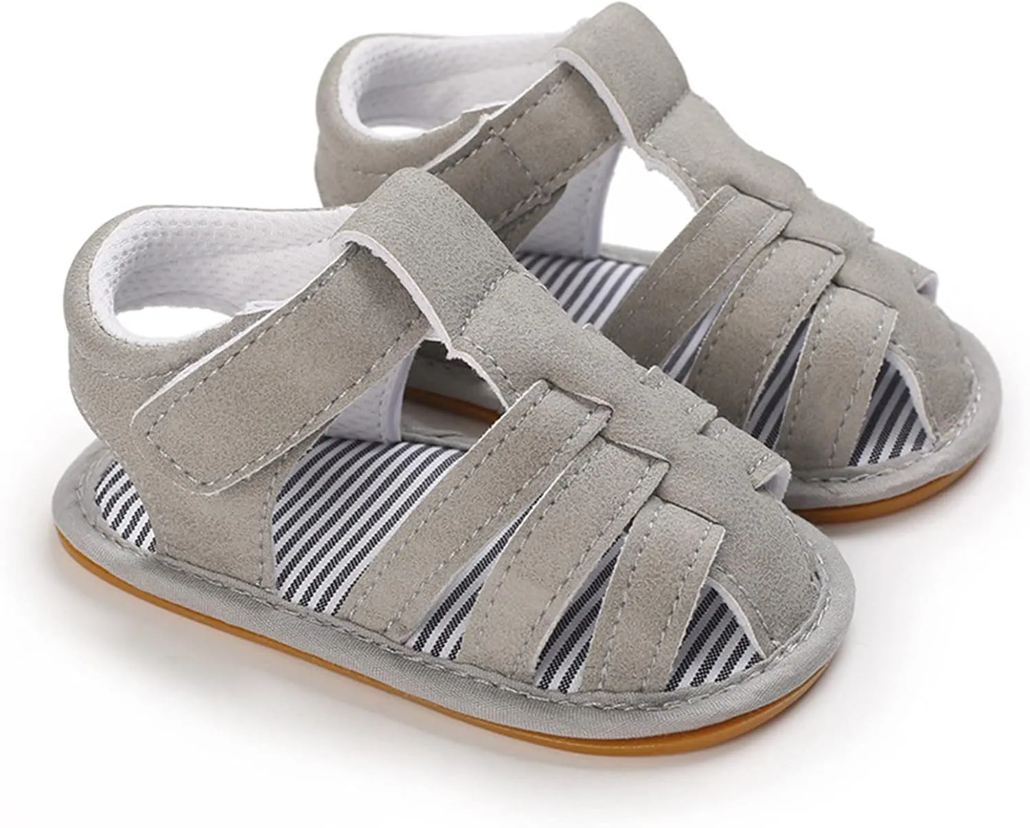 Baby Girl Boy Sandals Soft Anti-Slip Sole Roman Sandals for Toddlers Summer Casual Shoes Flat First Ballet Slippers