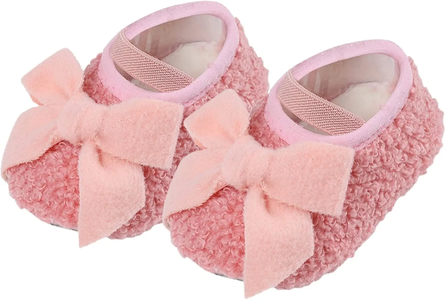Baby Girls and Boys Warm Shoes Soft Comfortable Cotton Shoes Infant Toddler Bowknot Warming Baby Boy 6-12 Months