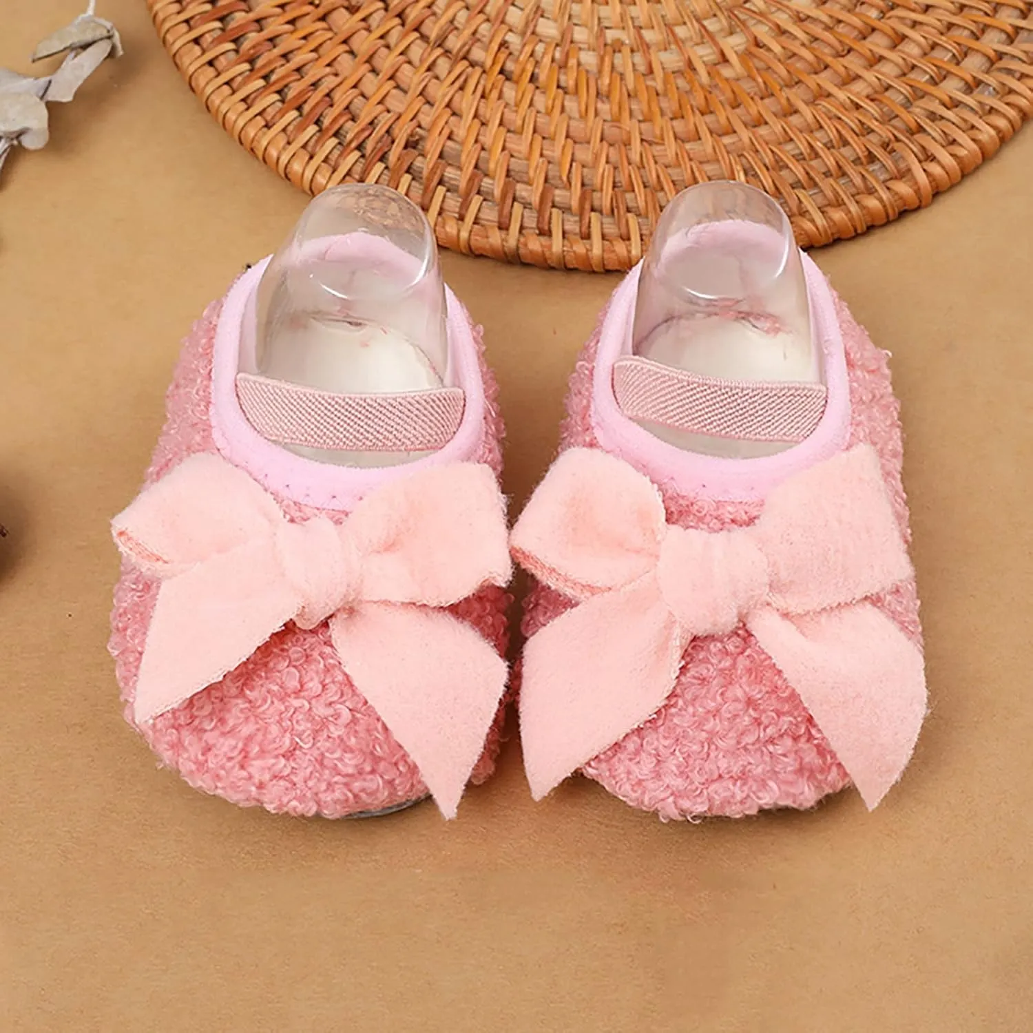 Baby Girls and Boys Warm Shoes Soft Comfortable Cotton Shoes Infant Toddler Bowknot Warming Baby Boy 6-12 Months