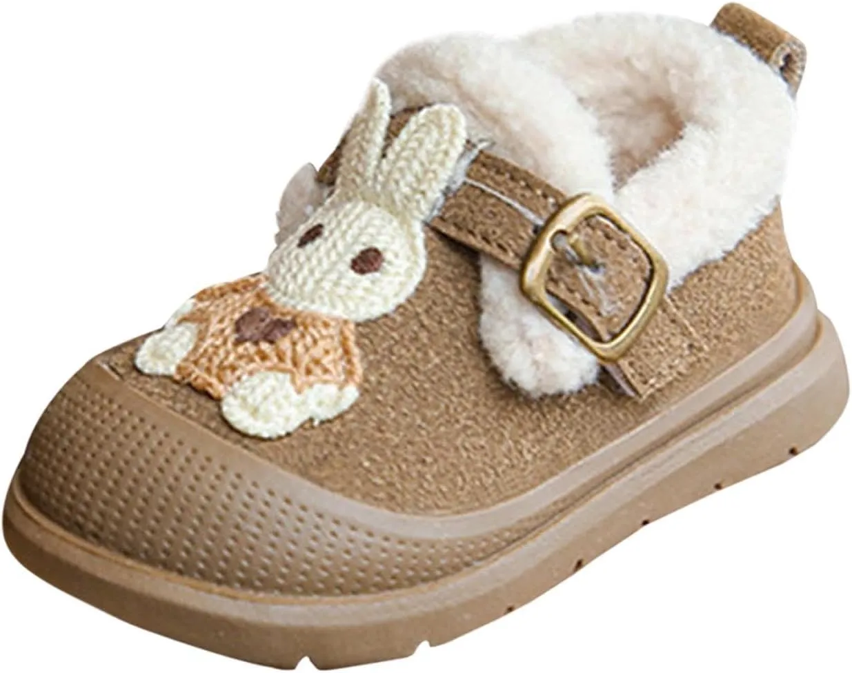 Baby Girls Boys Mules Suede Fleece Lined Thick Sole Slippers Slip On Snow Shoes Comfortable Cozy Garden Clogs