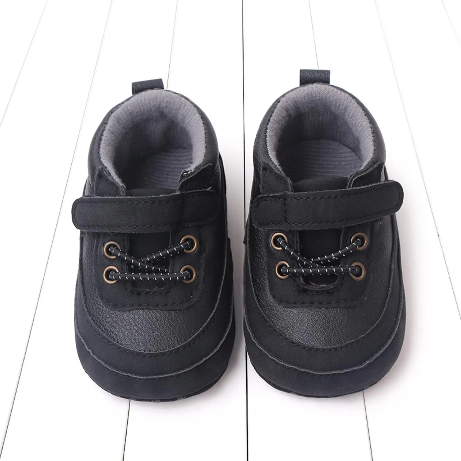 Baby Girls Boys PU Leather xford Shoes Soft Rubber Sole Sneakers Infant Walking Shoes Anti-Slip Ankle Boots