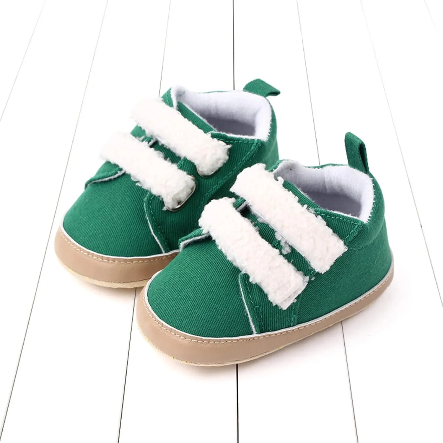 Baby Girls Boys xford Cloth Shoes Soft Rubber Sole Anti-Slip Sneakers Toddler Infant occasins Walking Shoes
