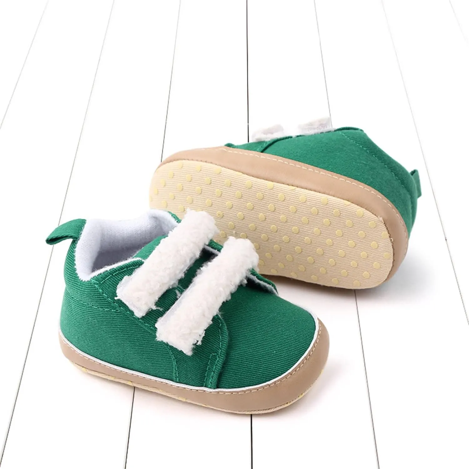 Baby Girls Boys xford Cloth Shoes Soft Rubber Sole Anti-Slip Sneakers Toddler Infant occasins Walking Shoes