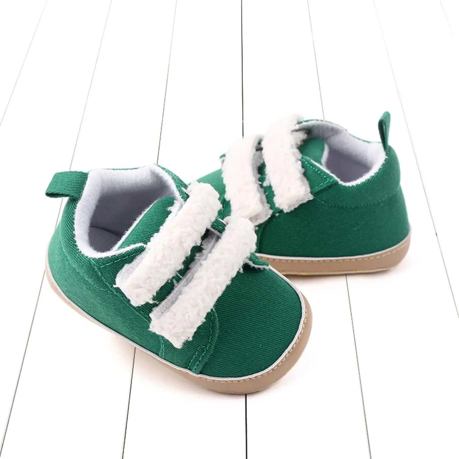 Baby Girls Boys xford Cloth Shoes Soft Rubber Sole Anti-Slip Sneakers Toddler Infant occasins Walking Shoes