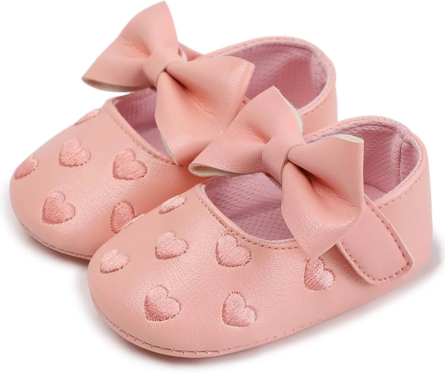 Baby Girls Mary Shoes Soft Sole Bowknot Mary Jane Flats Toddler Princess Dress Shoes