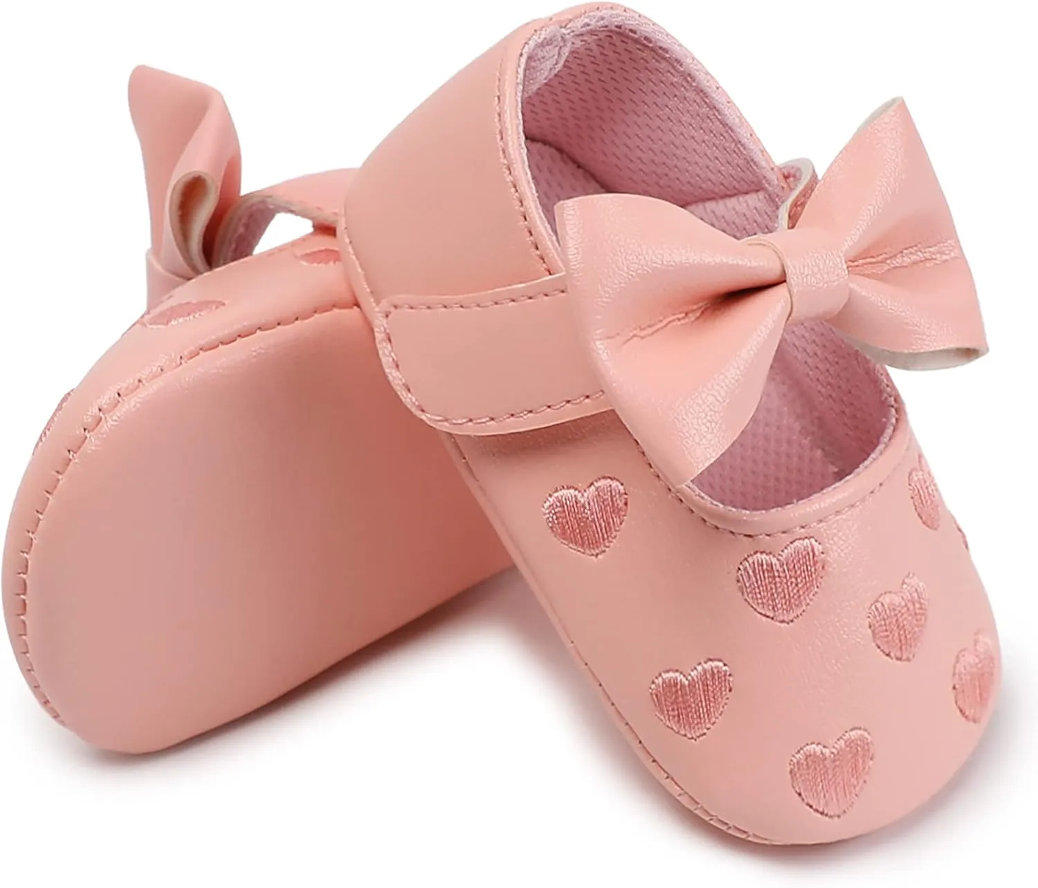 Baby Girls Mary Shoes Soft Sole Bowknot Mary Jane Flats Toddler Princess Dress Shoes