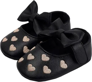 Baby Girls Mary Shoes Soft Sole Bowknot Mary Jane Flats Toddler Princess Dress Shoes