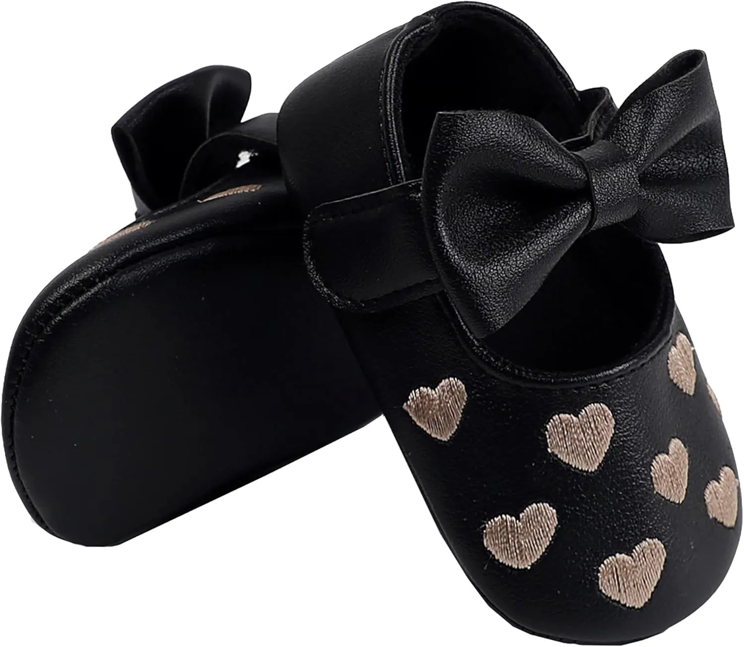 Baby Girls Mary Shoes Soft Sole Bowknot Mary Jane Flats Toddler Princess Dress Shoes