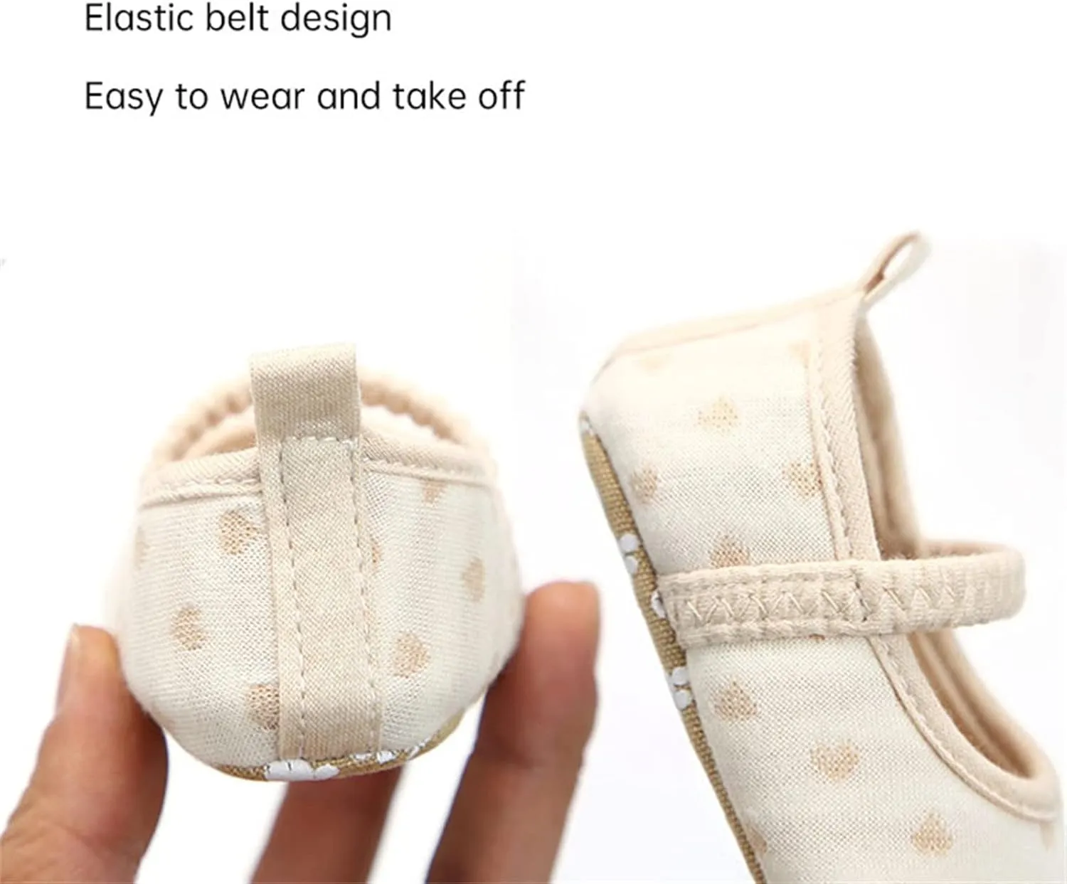 Baby Girls Non Slip for Toddler First Walkers Soft Sole Cotton Shoes Sneaker Wedding Party Christmas Infant Size 4 Shoes
